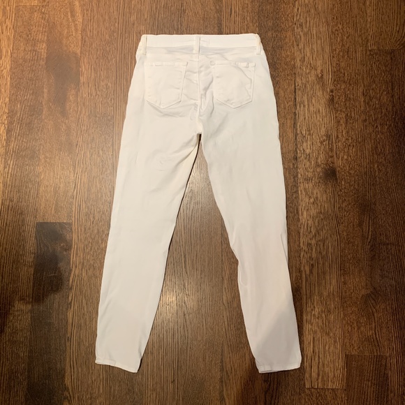 White Mid Rise J Brand Jeans - Picture 3 of 4